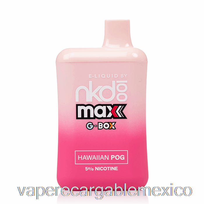 Vape Recargable Gbox X Nude 100 5500 Pog Hawaiano Desechable